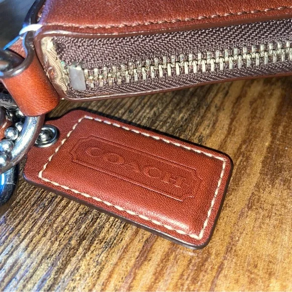 Coach Brown Leather Hobo Shoulder Bag - F13764 + FREE Twilly - Picture 12 of 15